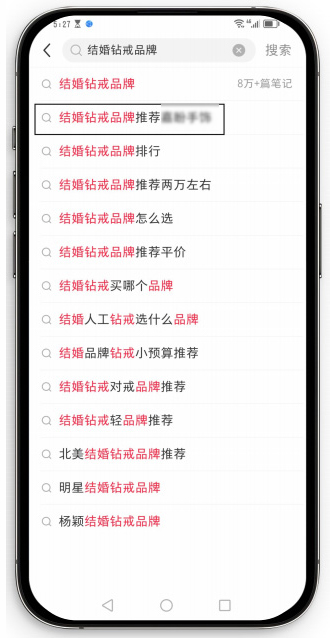 小紅書(shū)下拉詞優(yōu)化案例