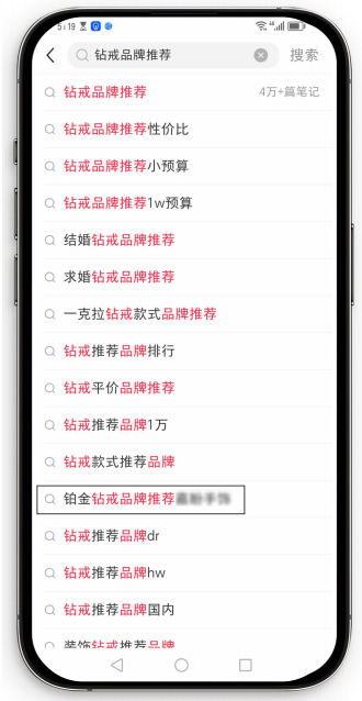小紅書(shū)下拉詞優(yōu)化案例